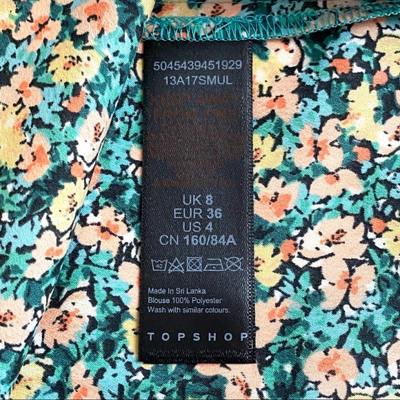 NEW Topshop Ditsy Floral Scoop Neck Cami Tank Top - Picture 11 of 12